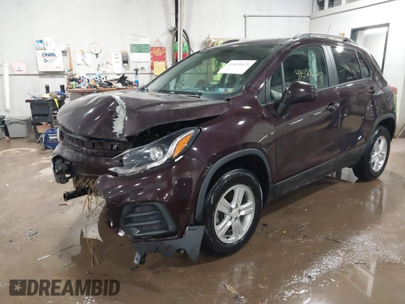 2022 Chevrolet Trax LT with VIN KL7CJPSM8NB543754, listed as a IAAI auction lot 41521615 with 41,291 mi miles. Bid and sale history available at carsss.com. Image 17.