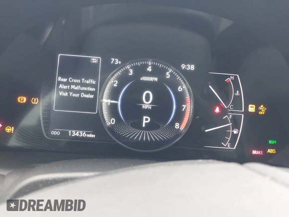 2023 Lexus ES 350 with VIN 58ACZ1B14PU155933, listed as a IAAI auction lot 42044291 with 13,436 mi miles and . Bid and sale history available at DreamBid. Image 7.