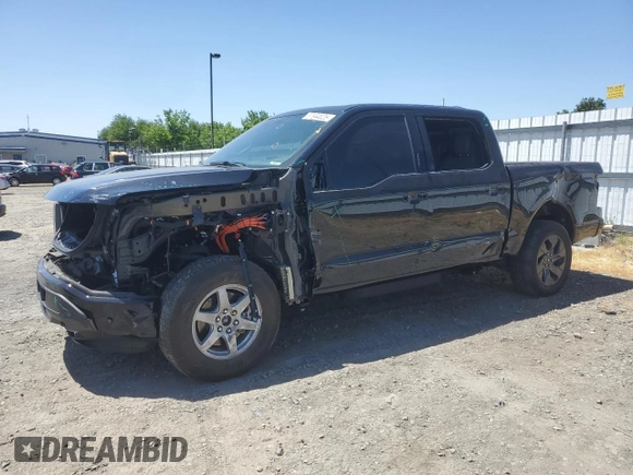 2023 Ford F-150 Lightning Pro with VIN 1FTVW1EV1PWG17333, listed as a Copart auction lot 57904025 with 21,173 mi miles and Salvage title. Bid and sale history available at DreamBid. Image 1.