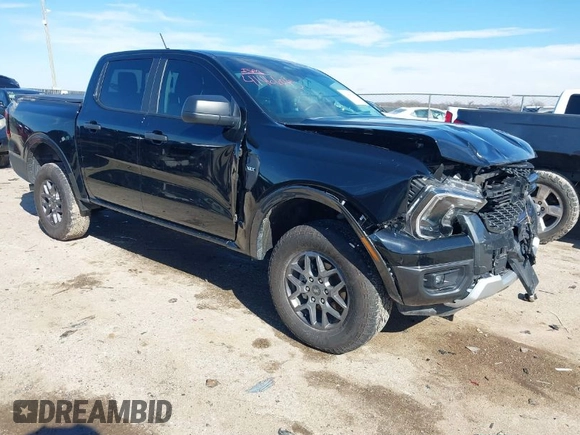 2024 Ford Ranger XLT with VIN 1FTER4GH3RLE19969, listed as a IAAI auction lot 41466045 with 20,343 mi miles. Bid and sale history available at carsss.com. Image 1.