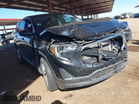 2019 GMC Terrain SLE with VIN 3GKALMEV1KL155433, listed as a IAAI auction lot 41831770 with 49,643 mi miles. Bid and sale history available at carsss.com. Image 1.