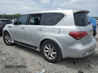 2011 Infiniti QX56 7-passenger with VIN JN8AZ2NF0B9501864, listed as a Copart auction lot 63815714 with 0 mi miles and Clean Title. Bid and sale history available at carsss.com. Image 2.