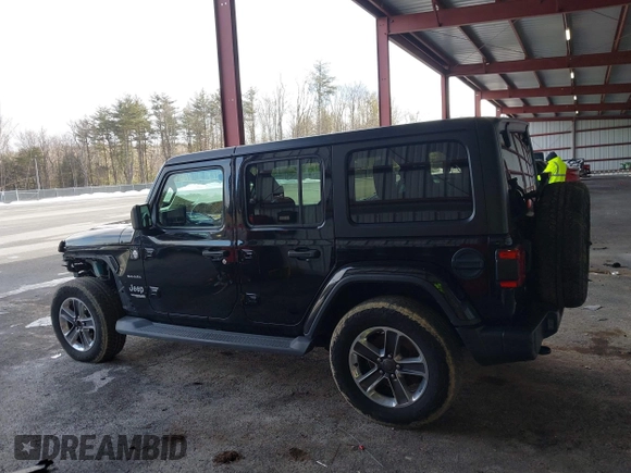 2019 Jeep Wrangler Unlimited Sahara with VIN 1C4HJXEG5KW532861, listed as a IAAI auction lot 41698912 with 121,278 mi miles and . Bid and sale history available at DreamBid. Image 15.