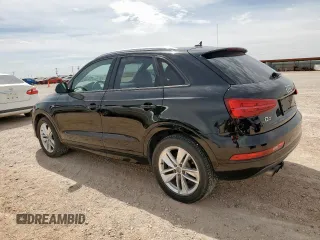 2018 Audi Q3 Premium with VIN WA1ECCFS7JR008837, listed as a Copart auction lot 56244185 with 90,846 mi miles and Salvage title. Bid and sale history available at DreamBid. Image 2.