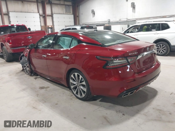 2022 Nissan Maxima Platinum with VIN 1N4AA6FV0NC503501, listed as a IAAI auction lot 42166836 with 29,781 mi miles and . Bid and sale history available at DreamBid. Image 3.