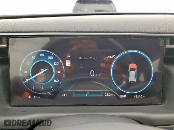 2022 Hyundai Tucson Limited with VIN 5NMJE3AEXNH152313, listed as a Copart auction lot 54249245 with 45,110 mi miles and Clean title. Bid and sale history available at DreamBid. Image 9.