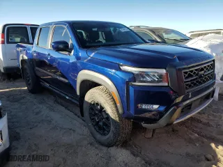 2022 Nissan Frontier PRO-4X with VIN 1N6ED1EK4NN618696, listed as a Copart auction lot 81848154 with 17,214 mi miles and Salvage Title. Bid and sale history available at carsss.com. Image 4.