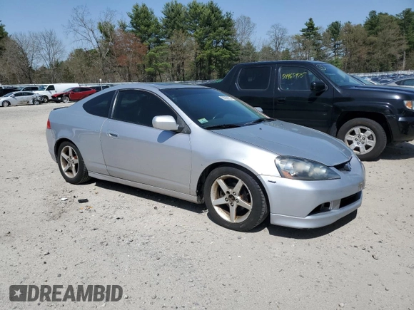 2002 Acura RSX Auto with VIN JH4DC54882C005078, listed as a Copart auction lot 55052255 with 165,549 mi miles and Clean Title. Bid and sale history available at carsss.com. Image 4.