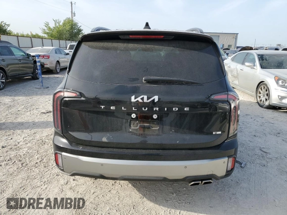 2023 Kia Telluride SX Prestige X-Line with VIN 5XYP5DGCXPG405939, listed as a Copart auction lot 65636844 with 4,598 mi miles and Salvage title. Bid and sale history available at DreamBid. Image 6.