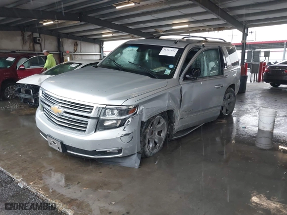 2015 Chevrolet Tahoe LTZ with VIN 1GNSCCKC5FR123099, listed as a IAAI auction lot 41391974 with 1 mi miles. Bid and sale history available at carsss.com. Image 2.