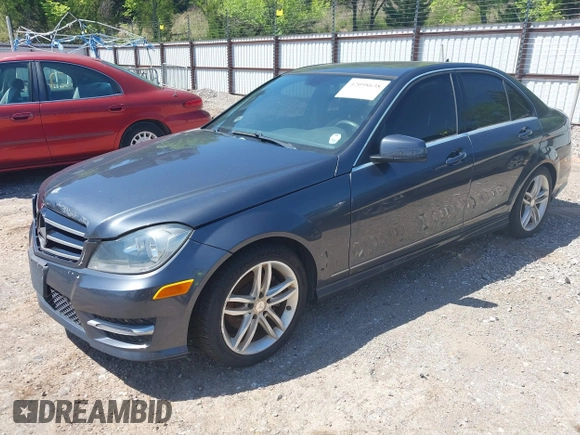 2014 Mercedes-Benz C-Class C 250 Sport with VIN WDDGF4HB5EA964773, listed as a IAAI auction lot 42098638 with 113,333 mi miles. Bid and sale history available at carsss.com. Image 2.
