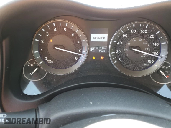 2016 Infiniti Q70 with VIN JN1BY1PR3GM720975, listed as a Copart auction lot 62496665 with 100,250 mi miles and Salvage title. Bid and sale history available at DreamBid. Image 9.