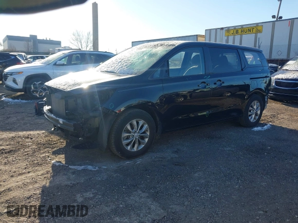 2019 Kia Sedona L with VIN KNDMA5C11K6539162, listed as a IAAI auction lot 41150477 with 76,847 mi miles. Bid and sale history available at carsss.com. Image 17.