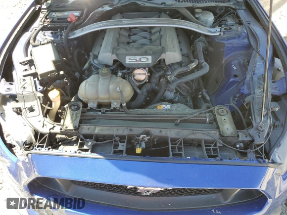 2016 Ford Mustang GT with VIN 1FA6P8CFXG5321809, listed as a Copart auction lot 50724305 with 163,921 mi miles and Salvage title. Bid and sale history available at DreamBid. Image 11.