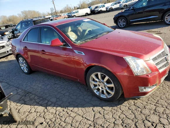 2009 Cadillac CTS RWD w/1SB with VIN 1G6DV57V690134156, listed as a Copart auction lot 47321595 with 0 mi miles and Clean Title. Bid and sale history available at carsss.com. Image 4.