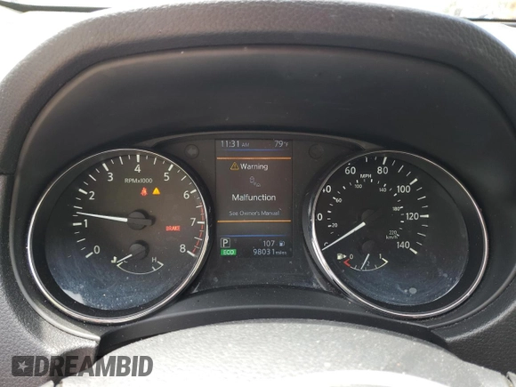 2020 Nissan Rogue S with VIN KNMAT2MT0LP534915, listed as a Copart auction lot 57138745 with 98,031 mi miles and Salvage title. Bid and sale history available at DreamBid. Image 9.