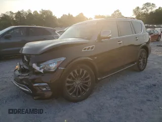 2016 Infiniti QX80 Limited with VIN JN8AZ2NE2G9123822, listed as a Copart auction lot 69540574 with 74,060 mi miles and Salvage title. Bid and sale history available at DreamBid. Image 1.