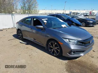 2021 Honda Civic Sedan Sport with VIN 2HGFC2F85MH523690, listed as a IAAI auction lot 41763271 with 118,858 mi miles. Bid and sale history available at carsss.com. Image 1.