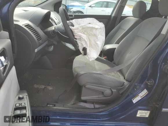 2012 Nissan Sentra S with VIN 3N1AB6AP3CL665689, listed as a Copart auction lot 53445155 with Not Provided miles and Salvage Title. Bid and sale history available at DreamBid. Image 7.
