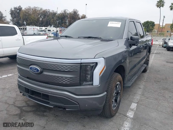 2023 Ford F-150 Lightning Pro with VIN 1FTVW1EL8PWG48559, listed as a IAAI auction lot 42033123 with 8,845 mi miles. Bid and sale history available at carsss.com. Image 2.
