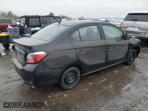 2023 Mitsubishi Mirage G4 ES with VIN ML32FUFJ9PHF02036, listed as a Copart auction lot 44941515 with 43,514 mi miles and Salvage Title. Bid and sale history available at carsss.com. Image 3.