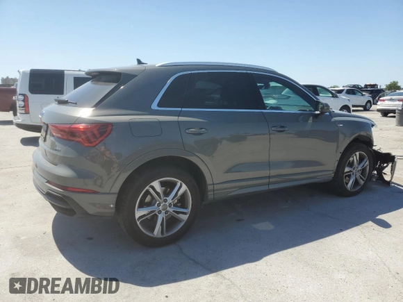 2020 Audi Q3 S line Premium Plus with VIN WA1EECF35L1047530, listed as a Copart auction lot 50935393 with 19,459 mi miles. Bid and sale history available at carsss.com. Image 3.