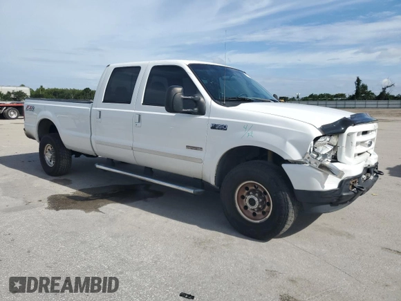 2004 Ford F-350 XL with VIN 1FTSW31P54EB29378, listed as a Copart auction lot 63147675 with 188,288 mi miles and Salvage title. Bid and sale history available at DreamBid. Image 4.