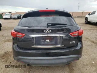 2013 Infiniti FX with VIN JN8CS1MU8DM141623, listed as a Copart auction lot 62533145 with 160,602 mi miles and Salvage title. Bid and sale history available at DreamBid. Image 6.