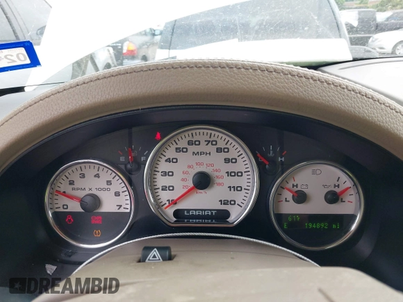 2008 Ford F-150 XLT with VIN 1FTPW12V78FA94477, listed as a IAAI auction lot 42122476 with 194,892 mi miles and . Bid and sale history available at DreamBid. Image 7.