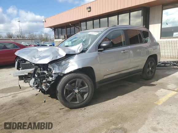 2016 Jeep Compass Sport with VIN 1C4NJCBA8GD568994, listed as a Copart auction lot 53832215 with 141,619 mi miles and Salvage title. Bid and sale history available at DreamBid. Image 1.