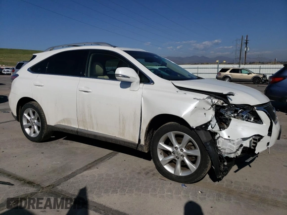 2012 Lexus RX 350 with VIN JTJZK1BAXC2005998, listed as a Copart auction lot 54168935 with 39,348 mi miles and Salvage Title. Bid and sale history available at DreamBid. Image 4.