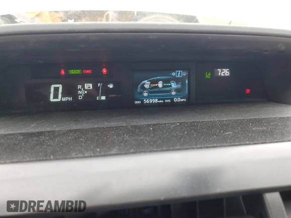 2016 Toyota Prius v Two with VIN JTDZN3EU9GJ048493, listed as a Copart auction lot 50825405 with 56,998 mi miles and Salvage Title. Bid and sale history available at carsss.com. Image 9.