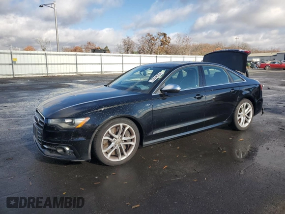 2013 Audi S6 Prestige with VIN WAUJ2AFC3DN116143, listed as a Copart auction lot 79538124 with 111,428 mi miles and Salvage Title. Bid and sale history available at carsss.com. Image 1.