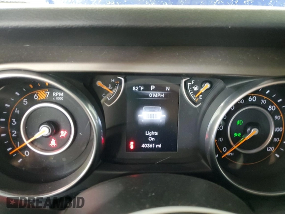 2018 Jeep Wrangler Unlimited Sport S with VIN 1C4HJXDN9JW187039, listed as a Copart auction lot 64260015 with 40,361 mi miles and Salvage title. Bid and sale history available at DreamBid. Image 9.