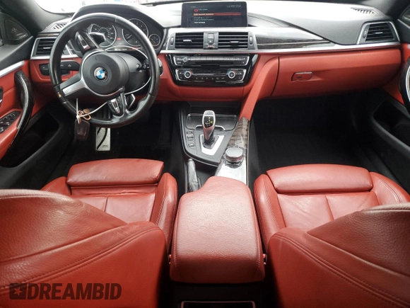 2018 BMW 4 Series 430i xDrive with VIN WBA4J3C53JBG90792, listed as a Copart auction lot 52365525 with 107,238 mi miles and Salvage Title. Bid and sale history available at DreamBid. Image 8.