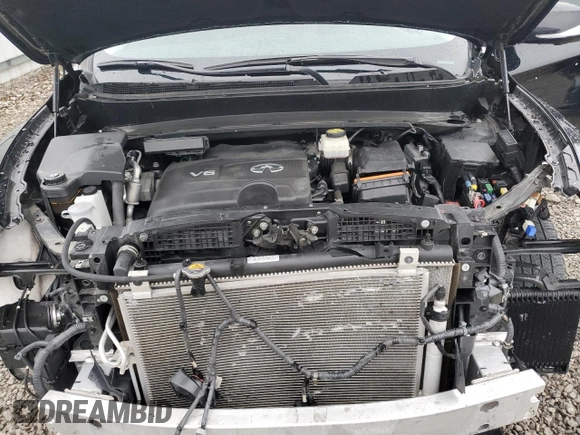 2020 Infiniti QX60 Luxe with VIN 5N1DL0MM6LC517551, listed as a Copart auction lot 50402165 with 56,061 mi miles and Salvage Title. Bid and sale history available at DreamBid. Image 12.