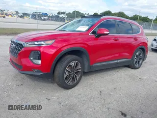 2020 Hyundai Santa Fe Limited with VIN 5NMS53AA8LH278765, listed as a IAAI auction lot 41339654 with 89,946 mi miles and . Bid and sale history available at DreamBid. Image 2.