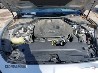 2018 Infiniti Q60 Luxe with VIN JN1CV7EK0JM200522, listed as a IAAI auction lot 41308958 with 28,015 mi miles and . Bid and sale history available at carsss.com. Image 10.