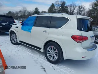 2017 Infiniti QX80 with VIN JN8AZ2NEXH9157279, listed as a IAAI auction lot 41286158 with Not Provided miles and . Bid and sale history available at carsss.com. Image 3.