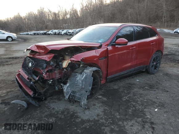 2023 Jaguar F-Pace S with VIN SADCJ2EX9PA712110, listed as a Copart auction lot 42532055 with 18,990 mi miles and Salvage title. Bid and sale history available at DreamBid. Image 1.