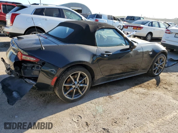 2017 Mazda MX-5 Miata Grand Touring with VIN JM1NDAD79H0120768, listed as a Copart auction lot 56358655 with 39,504 mi miles and Salvage title. Bid and sale history available at DreamBid. Image 3.