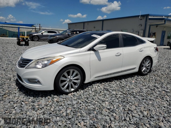 2013 Hyundai Azera z VIN KMHFH4JG4DA310590, wystawiony jako Copart lot #62472335 z przebiegiem 75 311 mil mil oraz Nie do naprawy • Non repairable. Historia ofert i sprzedaży dostępna na DreamBid. Obrazek 1.