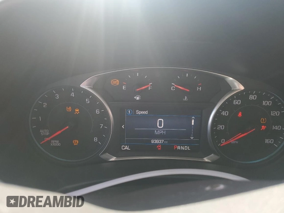 2019 Chevrolet Equinox LT with VIN 2GNAXKEV0K6151535, listed as a Copart auction lot 50631835 with 93,937 mi miles and Salvage Title. Bid and sale history available at DreamBid. Image 9.
