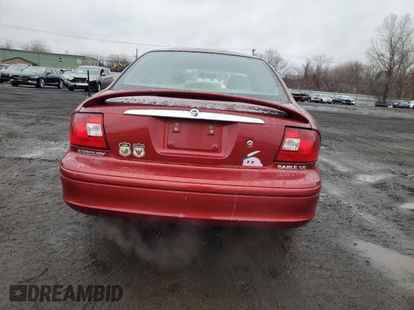 2000 Mercury Sable LS Premium with VIN 1MEFM55S7YA617342, listed as a Copart auction lot 85764394 with 71,628 mi miles and Salvage Title. Bid and sale history available at carsss.com. Image 6.
