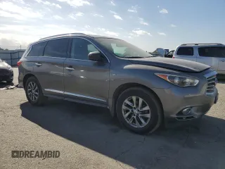 2015 Infiniti QX60 with VIN 5N1AL0MM7FC518912, listed as a Copart auction lot 66558744 with 125,750 mi miles and Salvage title. Bid and sale history available at DreamBid. Image 4.