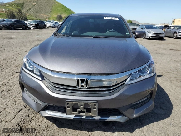 2017 Honda Accord Sedan Sport with VIN 1HGCR2F58HA163522, listed as a Copart auction lot 51889785 with 148,155 mi miles and Salvage Title. Bid and sale history available at carsss.com. Image 5.