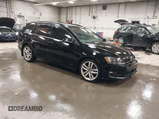 2015 Volkswagen Golf SportWagen TDI SE with VIN 3VWCA7AU0FM504779, listed as a IAAI auction lot 41447522 with 126,881 mi miles. Bid and sale history available at carsss.com. Image 1.