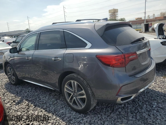 2018 Acura MDX Sport Hybrid w/Advance Pkg with VIN 5J8YD7H71JL000379, listed as a Copart auction lot 64237073 with 58,022 mi miles. Bid and sale history available at carsss.com. Image 2.