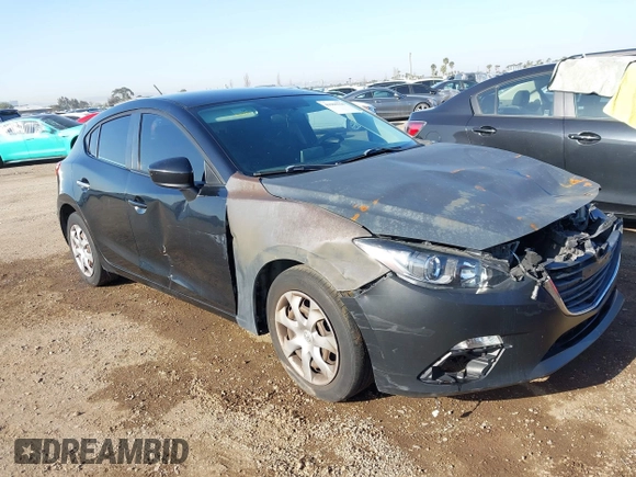 2015 Mazda 3 i Sport with VIN JM1BM1K74F1240619, listed as a IAAI auction lot 41969336 with 202,087 mi miles and . Bid and sale history available at DreamBid. Image 1.