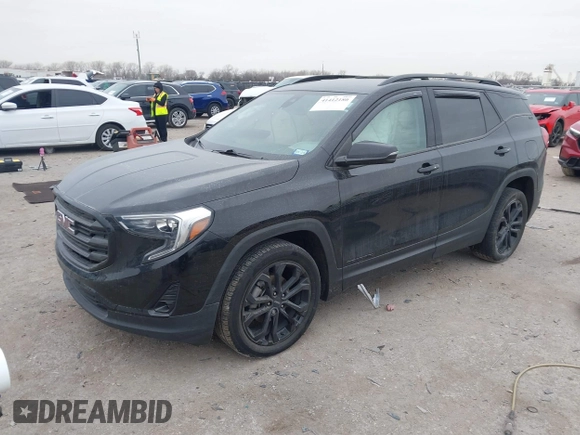 2021 GMC Terrain SLT with VIN 3GKALVEV8ML356416, listed as a IAAI auction lot 41412180 with 45,053 mi miles and . Bid and sale history available at carsss.com. Image 16.